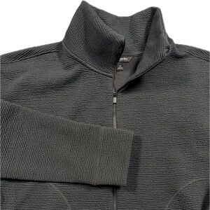 Banana Republic Jacket Womens Medium Active Full Zip Textured Modern Mock Neck